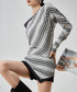 Diagonal Stripe OffShoulder Top